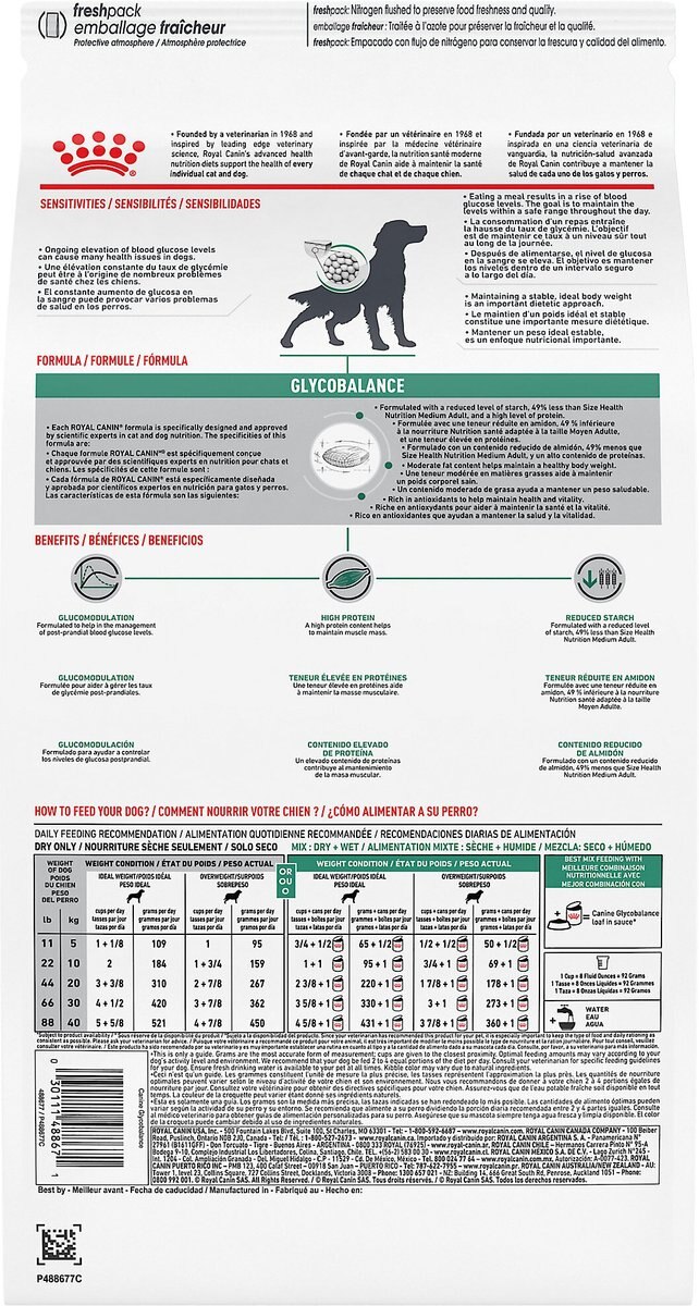 Royal Canin Veterinary Diet Adult Glycobalance Dry Dog Food