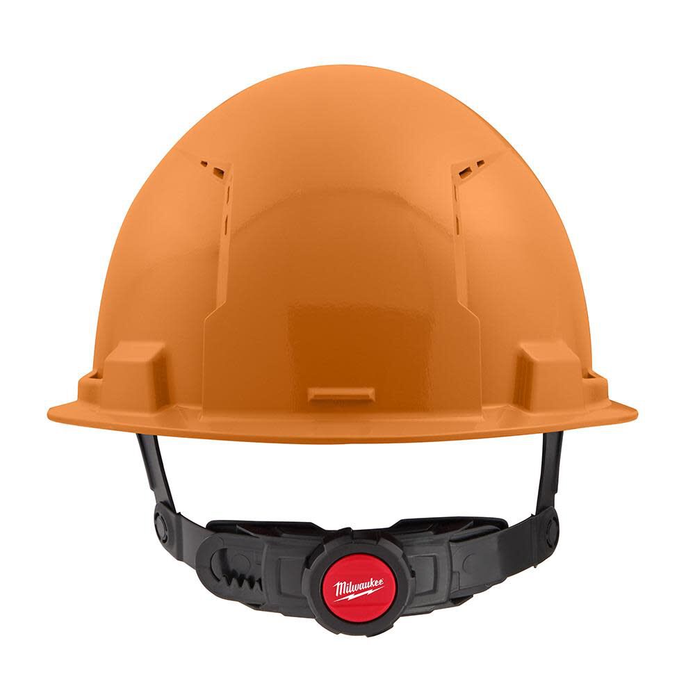 Milwaukee Orange Front Brim Vented Hard Hat with 6pt Ratcheting Suspension Type 1 Class C 48-73-1232 from Milwaukee