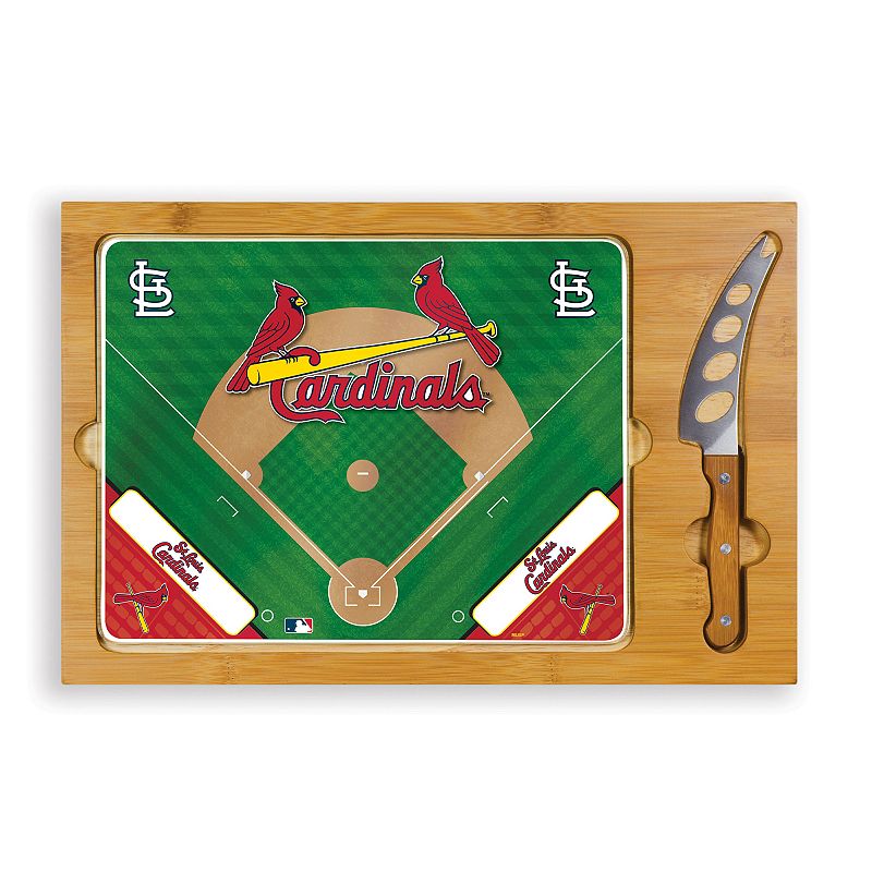 Picnic Time St. Louis Cardinals Icon Rectangular Cutting Board Gift Set