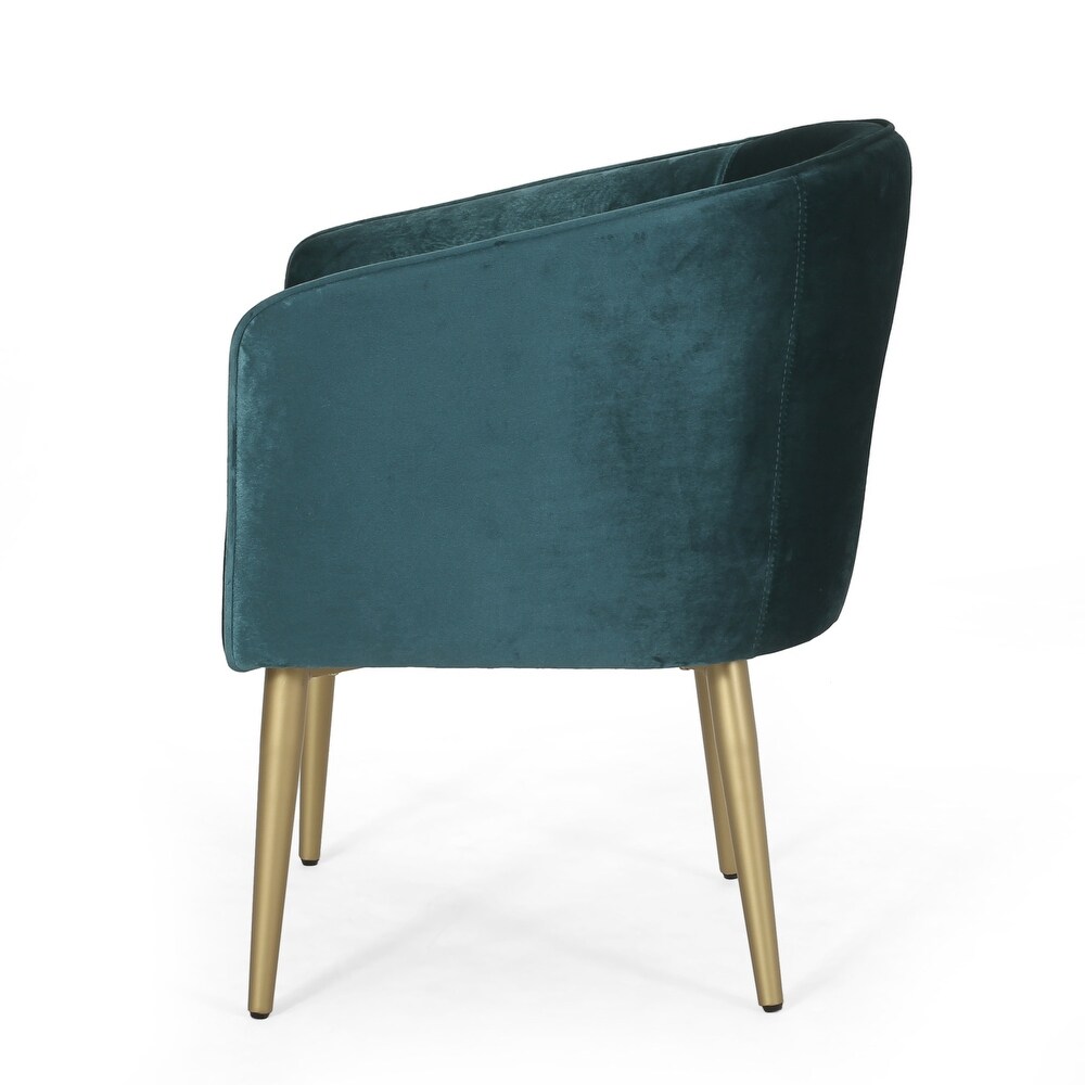 Deshler Modern Glam Tufted Velvet Dining Chair by Christopher Knight Home   27.50\