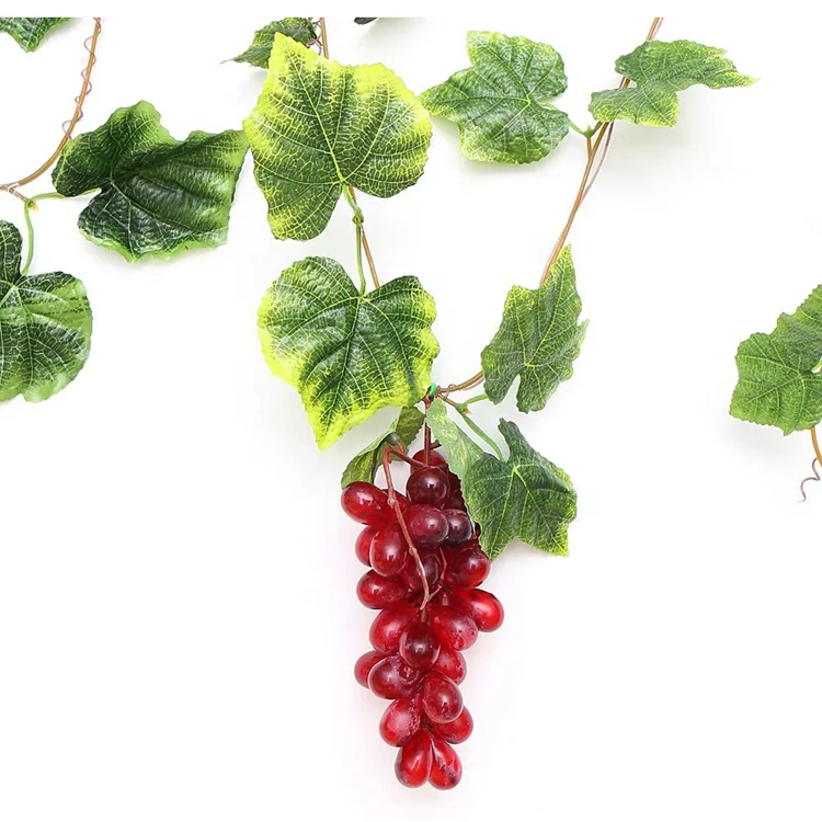 Factory Direct Supply Aritifial Fake Leave Grape for Wedding Home Indoor Outdoor Party Garden Wall Decoration