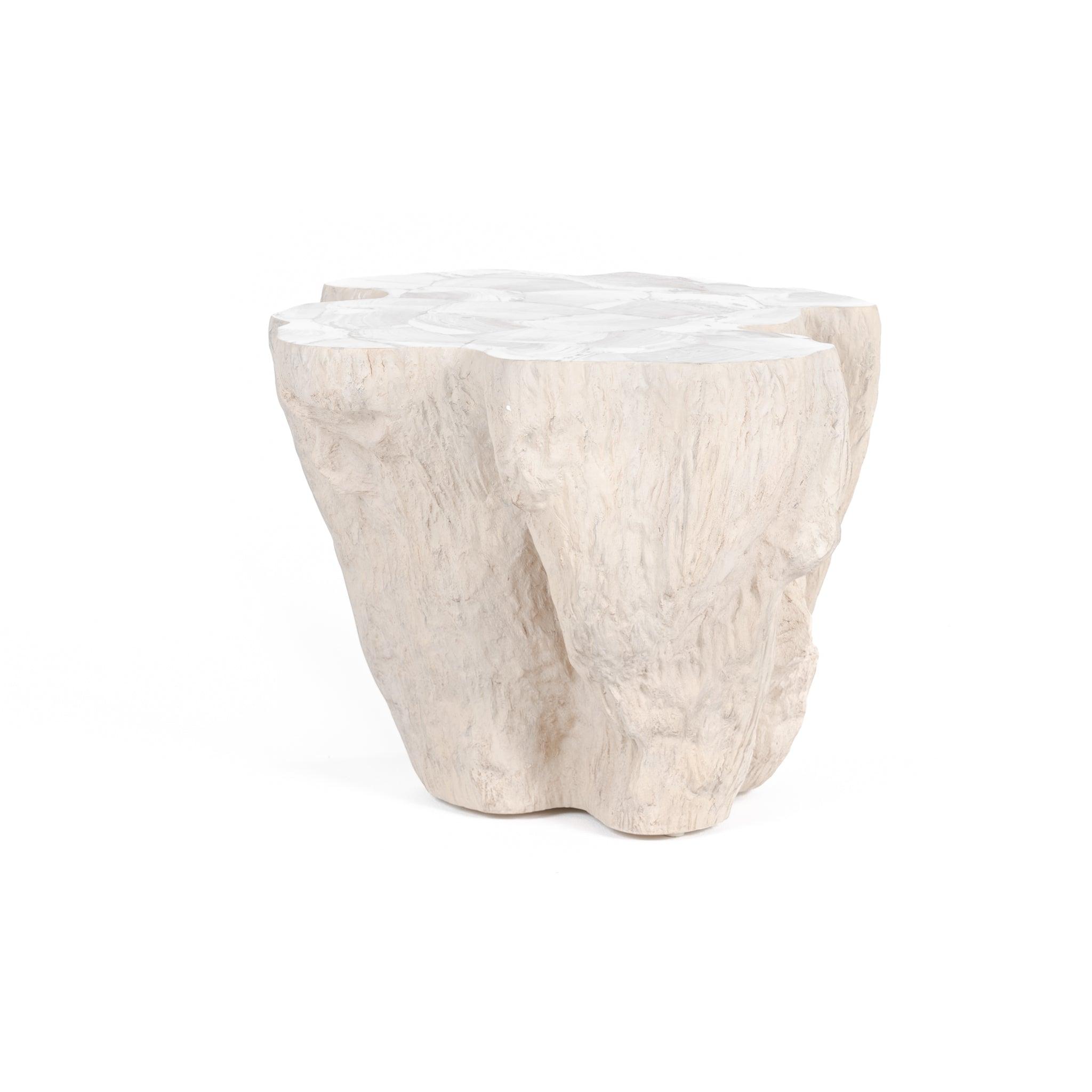 Camilla Fossilized Clam Side Table