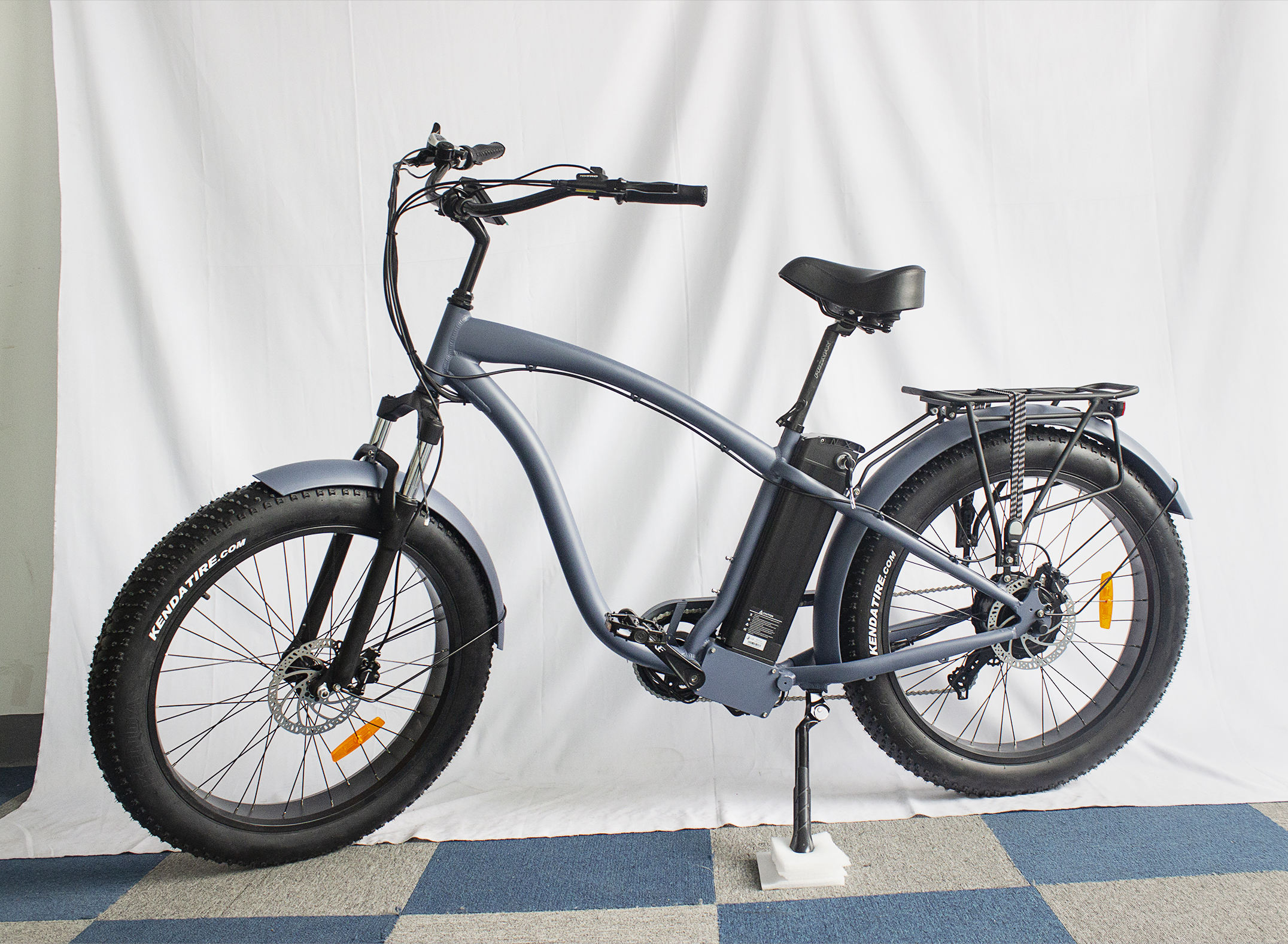 Mid Drive Cargo Ebike 21AH Battery Full Suspension Electric Bike 26 Inch Fat Tire Mountain Bike Electric Cycle