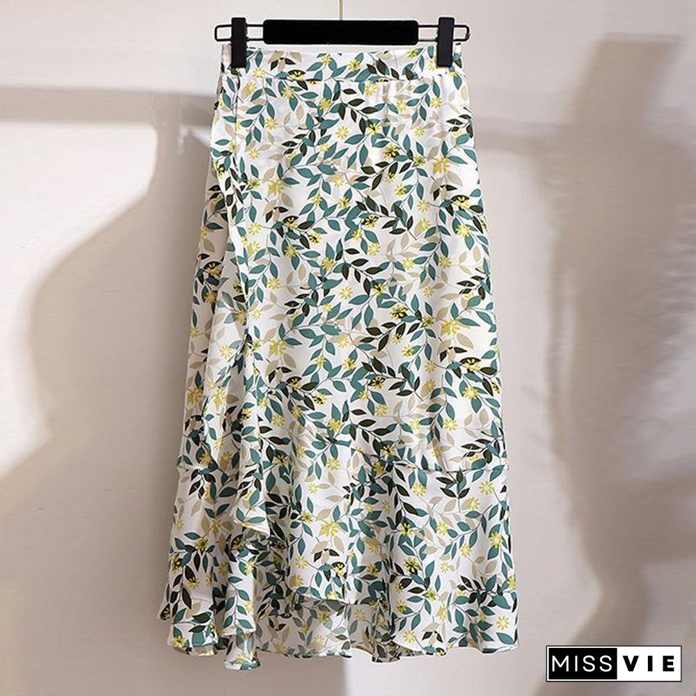 Fashion Short Tee+Floral Skirt P11694