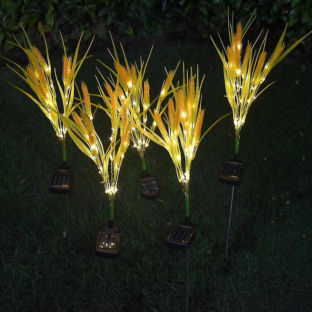 2pack Outdoor Wheat Decorative Landscape Solar Light For Garden， Patio， Backyard， Passage