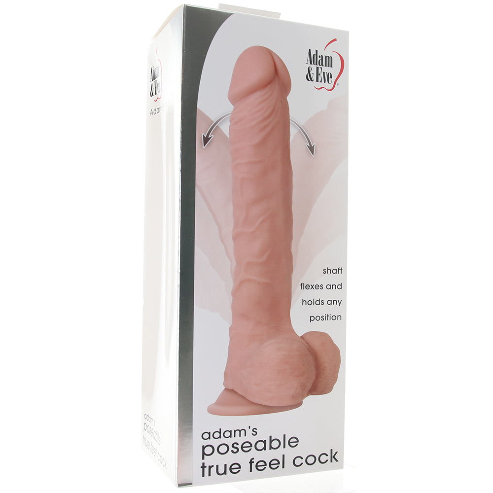 Adam & Eve Poseable 8.5 Inch True Feel Cock