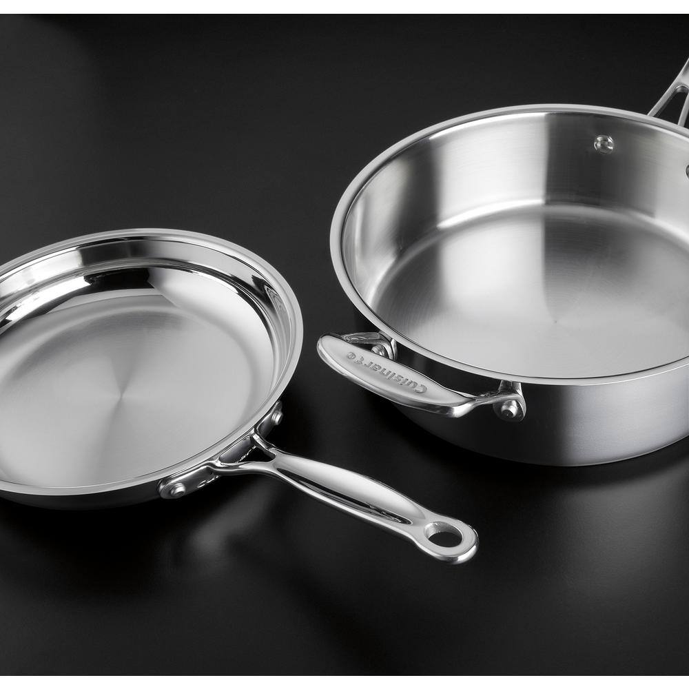 Cuisinart Chef's Classic 10-Piece Stainless Steel Cookware Set with Lids 77-10P1