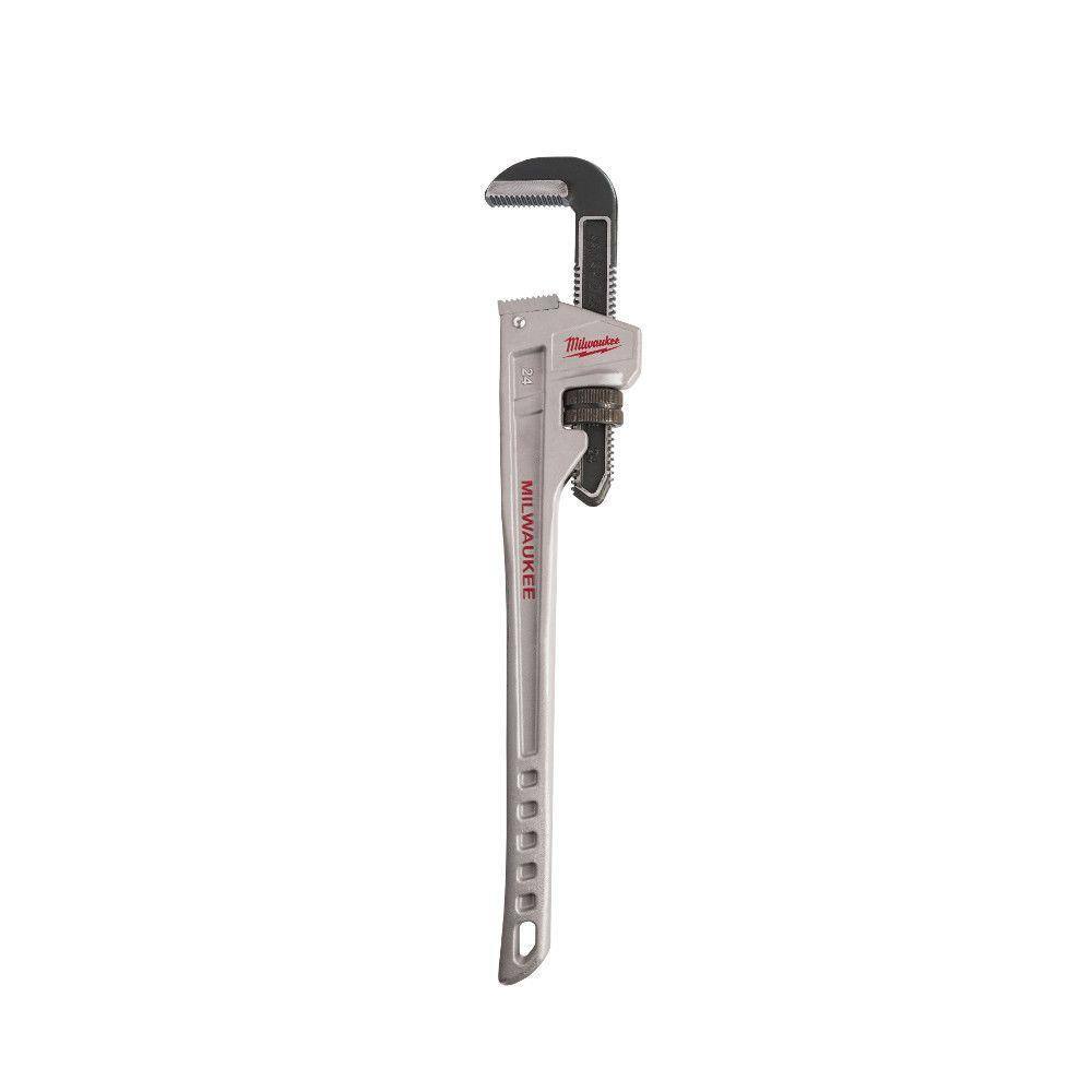 MW 24 in. and 18 in. Aluminum Pipe Wrench Set (2-Piece) 48-22-7218-48-22-7224