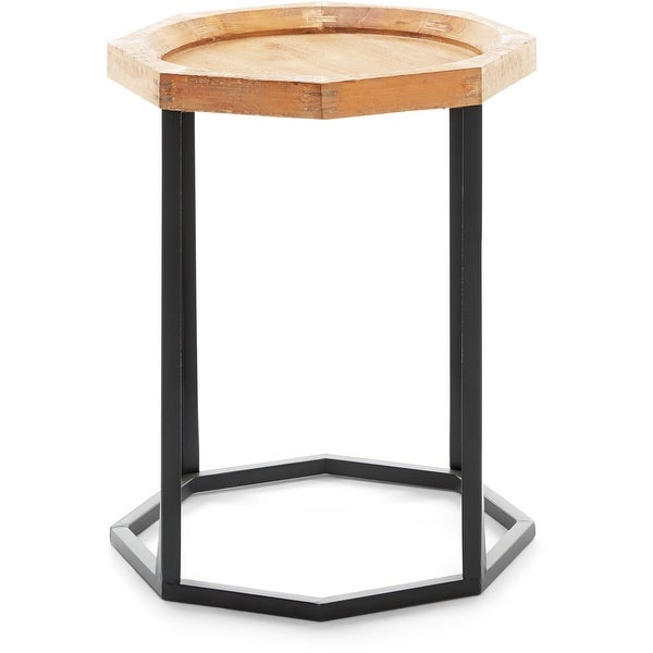 Finch Grayson Side Table， Light Beige