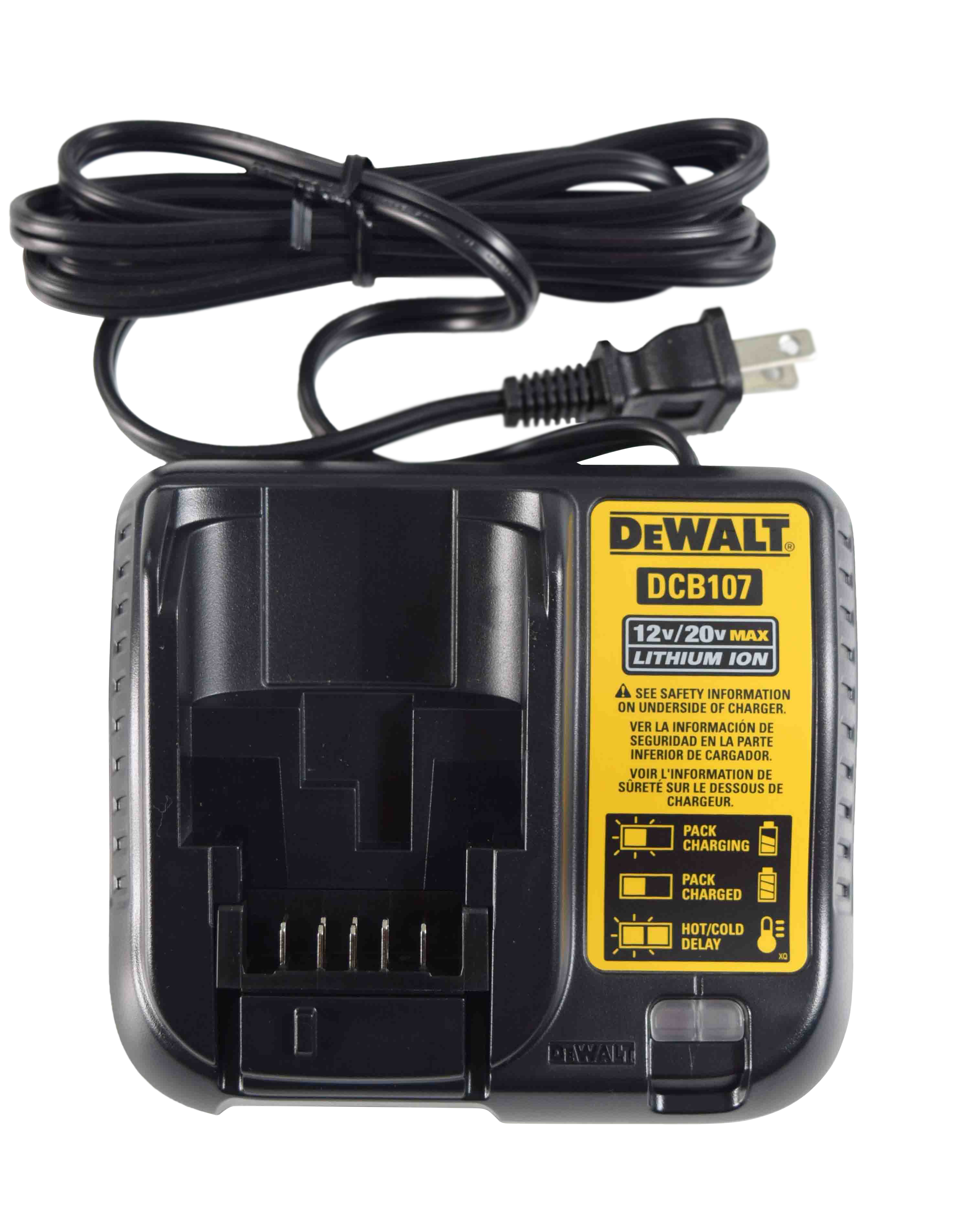 Dewalt Dcb107 Lithium Ion Battery Charger 12v / 20v