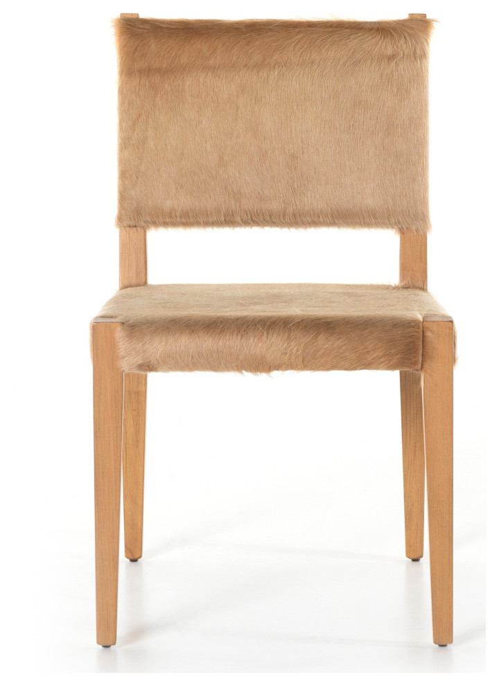 Villa Dining Chair  Light Hair On Hide   Contemporary   Dining Chairs   by Four Hands  Houzz