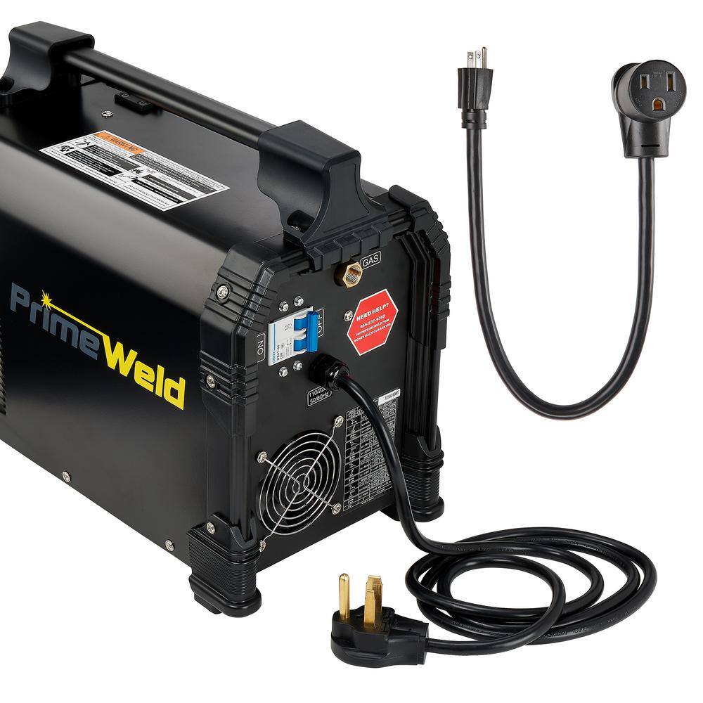 PrimeWeld 180 Amp 220-Volt or 110-Volt MIG Wire Feed Welder with Mig Gun Gas Regulator MIG and Flux-Cored Wire Spool Gun Included MIG 180