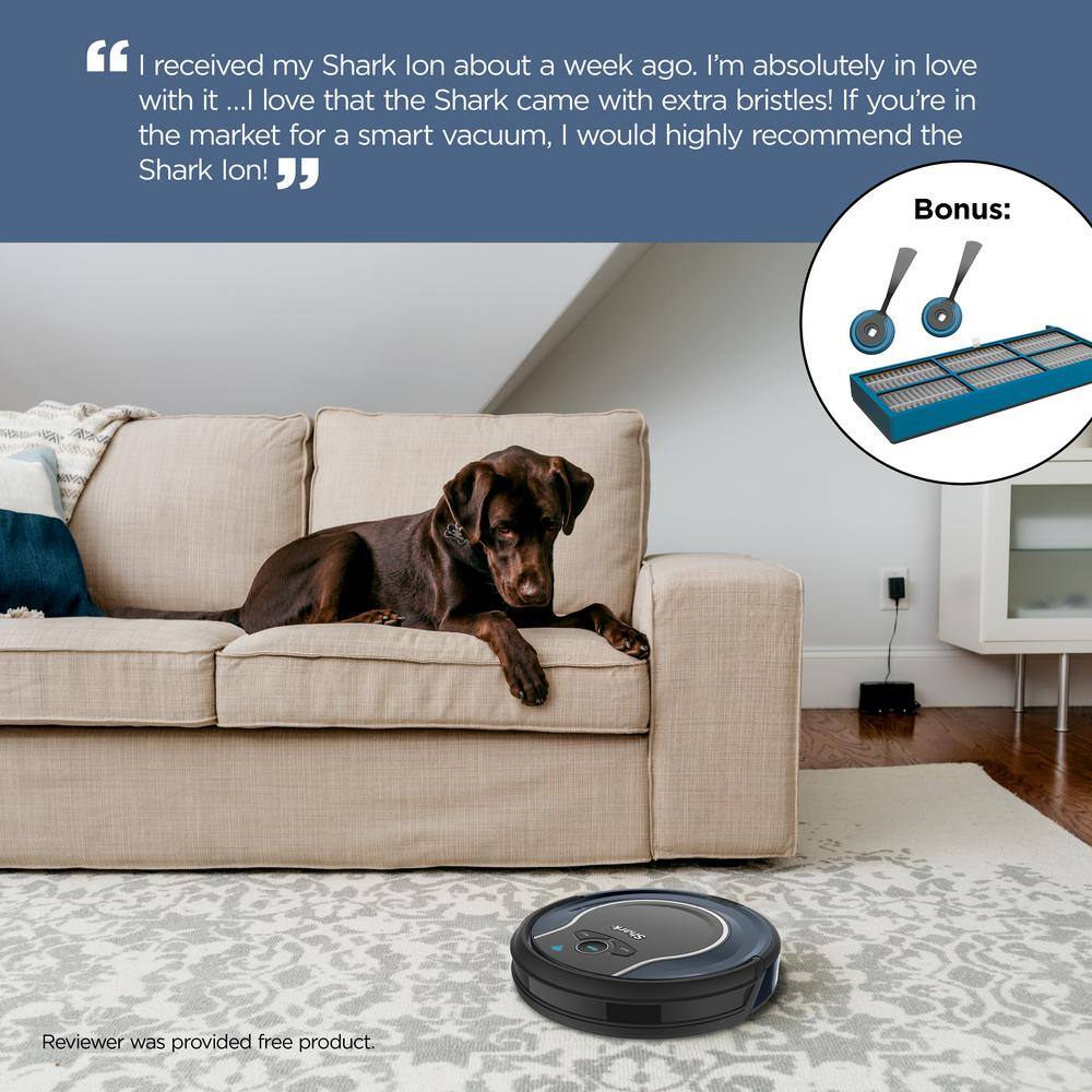 Shark ION Robot Vacuum Cleaner Multi-Surface Cleaning Works with Alexa and Wi-Fi Connected RV761