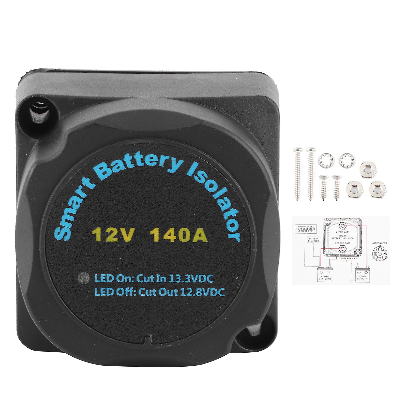 Dual Battery Isolator 12v 140a Smart Vsr Sensitive Relay B0401-00101 Fit For Atv Utv Boat Rv