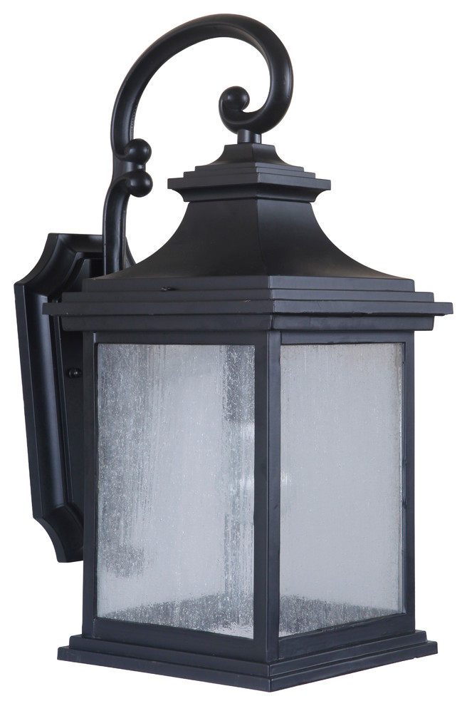 Craftmade Gentry 20 quotOutdoor Wall Light in Midnight   Traditional   Outdoor Wall Lights And Sconces   by Buildcom  Houzz