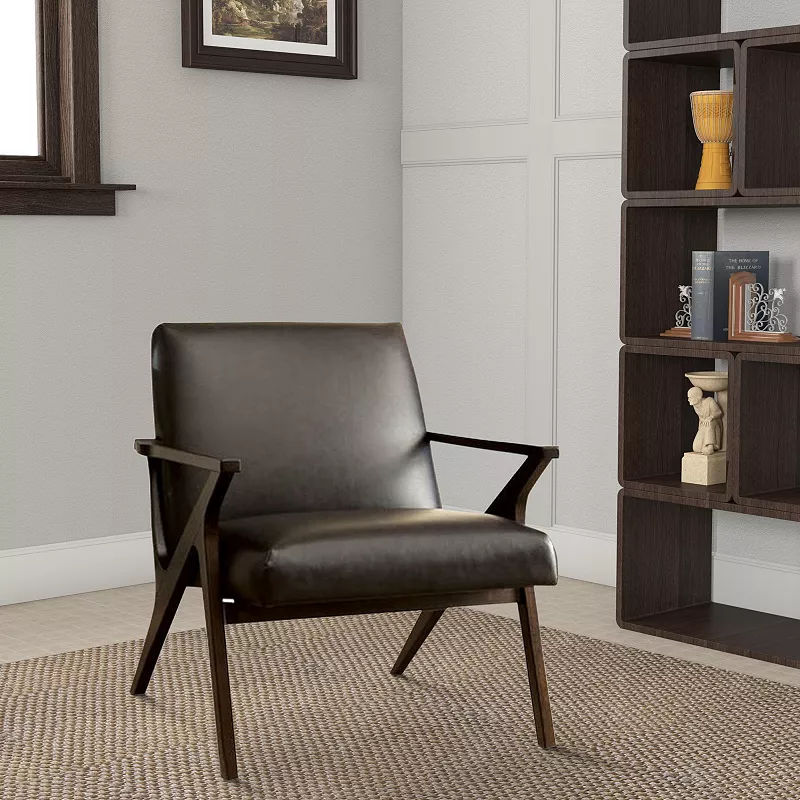 Dubois Contemporary Chair In Brown Finish