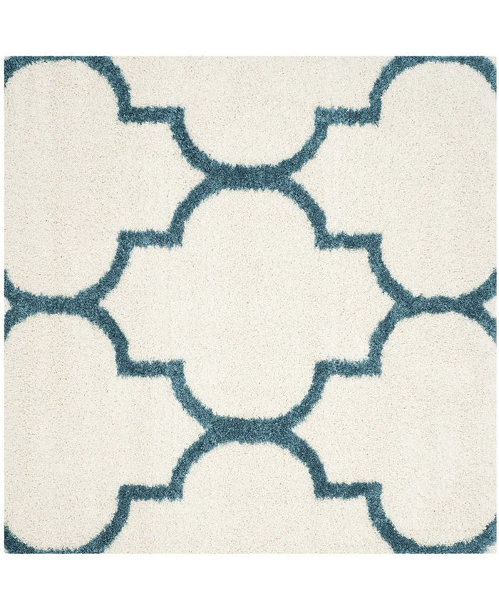 Safavieh Shag Kids SGK566 Ivory and Blue 67 x 67 Square Area Rug