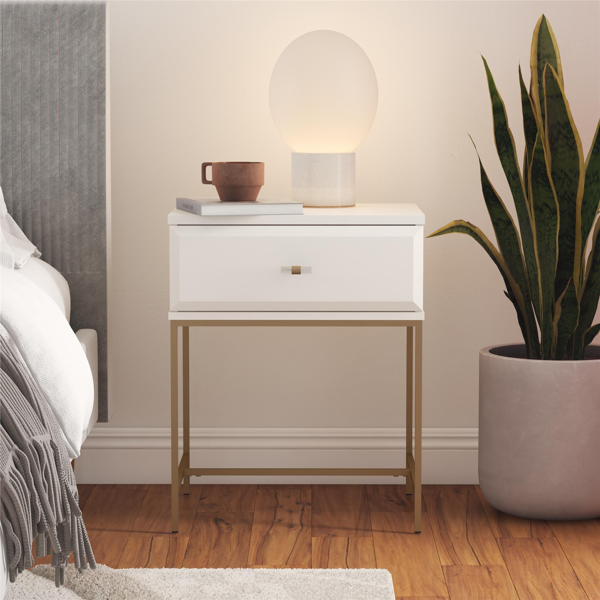 Mr.Kate Effie Nightstand, White