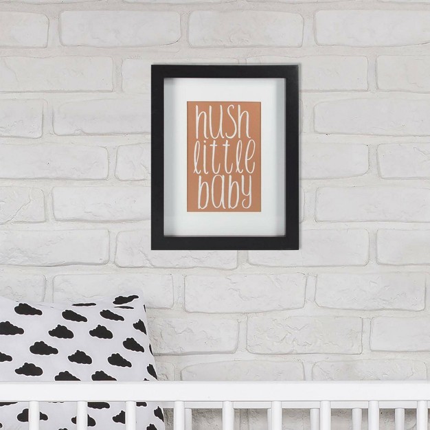 Roommates Framed Wall Poster Prints Hush Little Baby Rose Gold