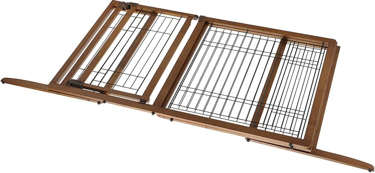 Richell Deluxe Freestanding Gate with Door for Dogs and Cats