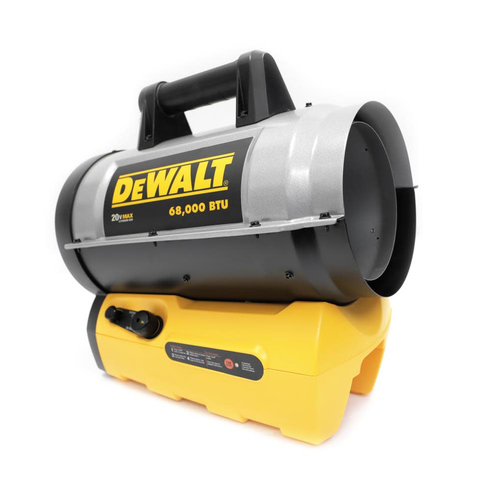 DEWALT 68000 BTU Cordless Portable Forced Air Propane Heater F340661 from DEWALT