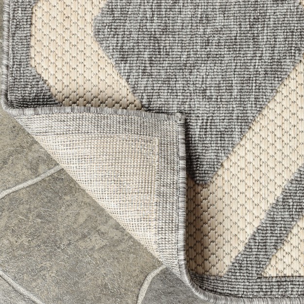 Modern Geometric Diamond Lattice Indoor Outdoor Area Rug By Blue Nile Mills