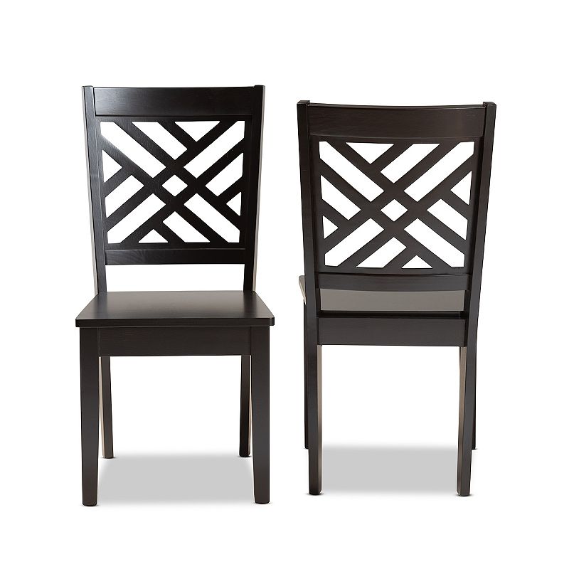 Baxton Studio Caron Dining Chair 2-piece Set