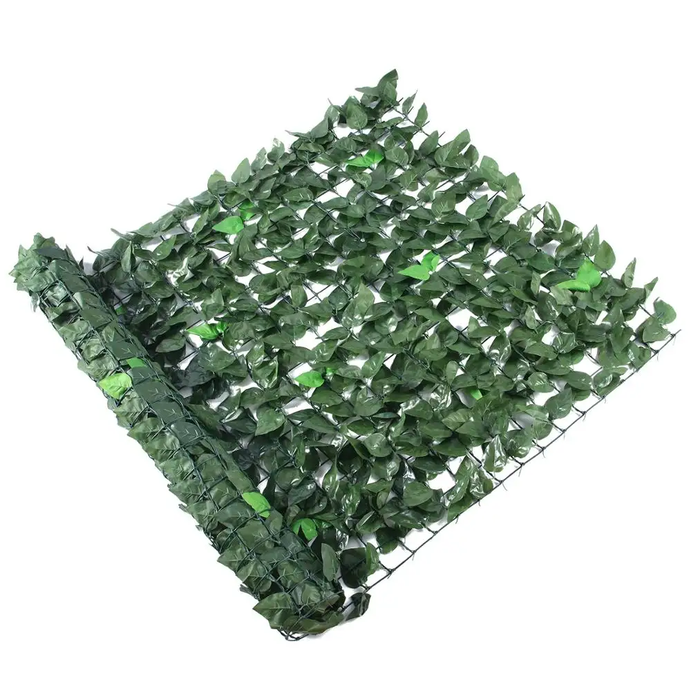 ZL 1 Garden Supplies 1x3 m Privacy Faux PE Plant Screen Balcony Artificial Ivy Leaf Roll Fence for Privacy Garden