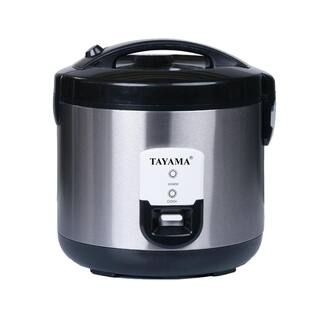 Tayama 20-Cup Rice Cooker with Food Steamer and Stainless Steel Inner Pot TRSC-10R