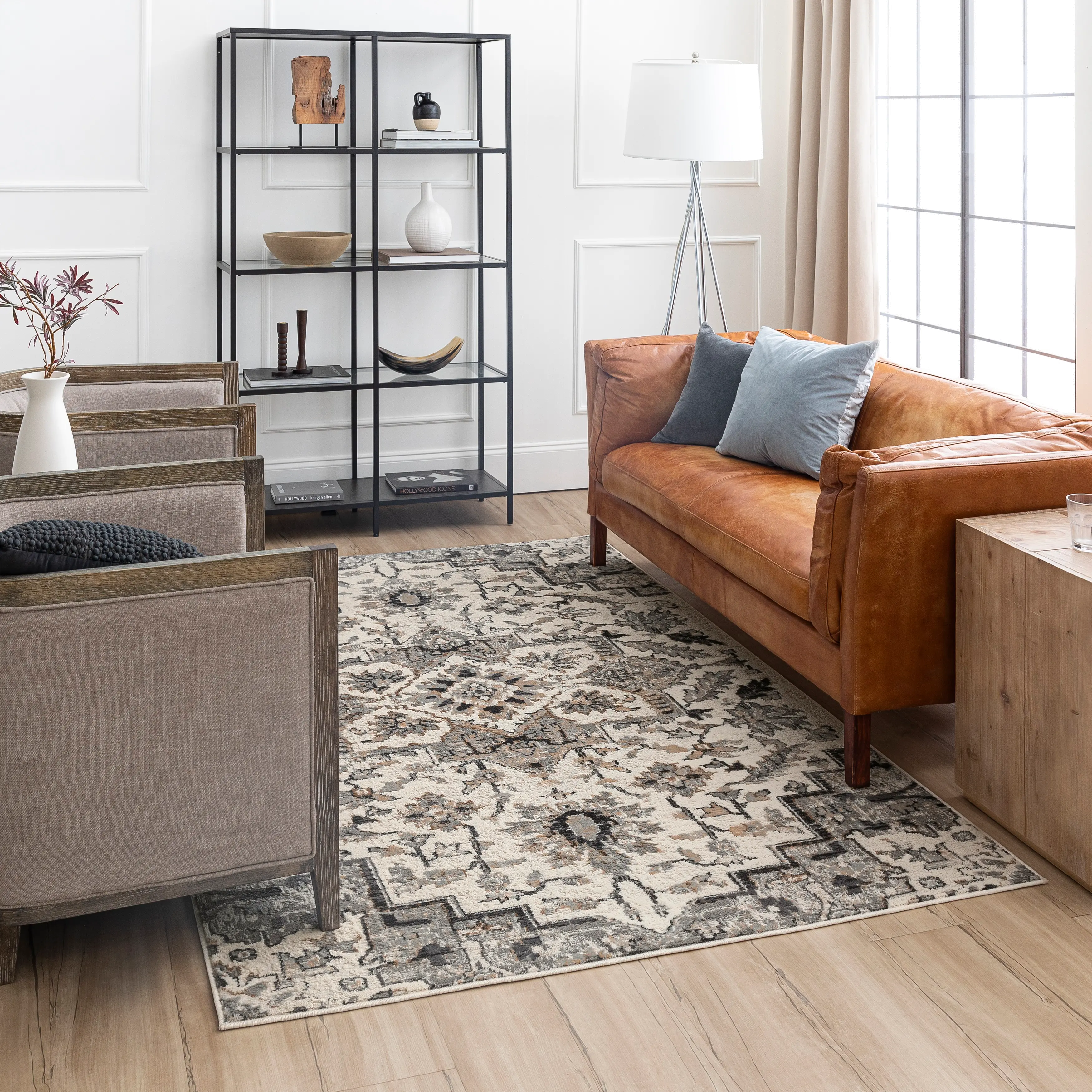 Cleo 5 x 8 Copeland Neutral Gray Area Rug