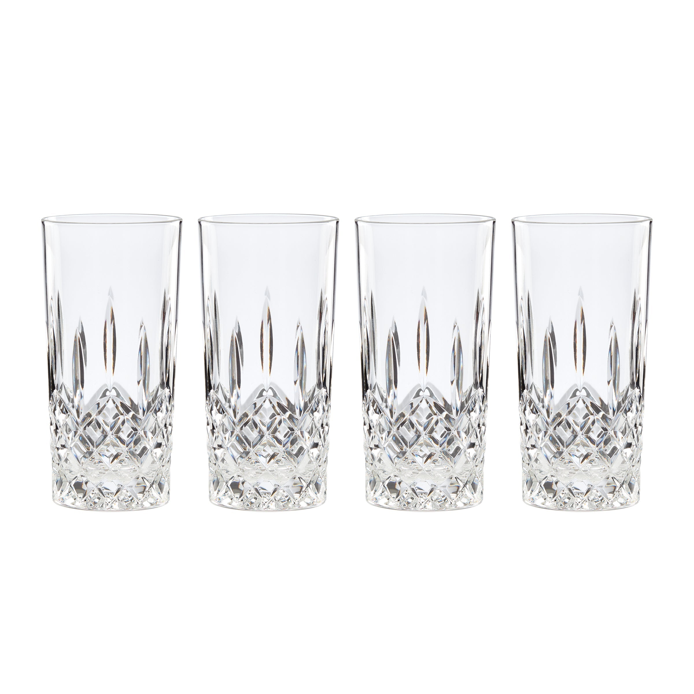 Hamilton Crystal Highball Glasses, Set of 4