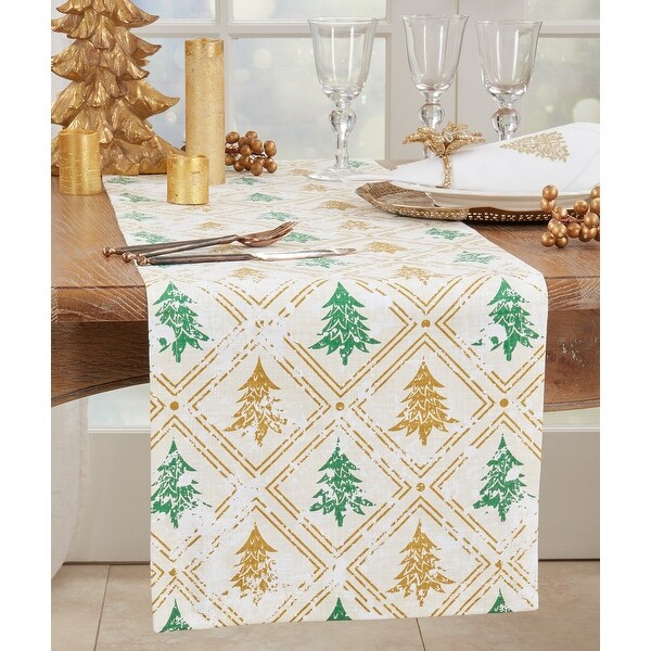 Christmas Tree Design Table Runner