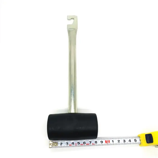 hot selling Steel Handle Rubber Mallet Tent Hammer with Peg Remover