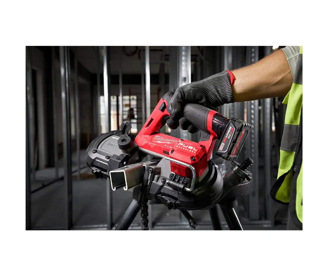 Milwaukee 2529-20-48-11-2411 M12 FUEL 12V Lithium-Ion Cordless Compact Band Saw With 1.5 Ah Battery Pack (2-Pack)