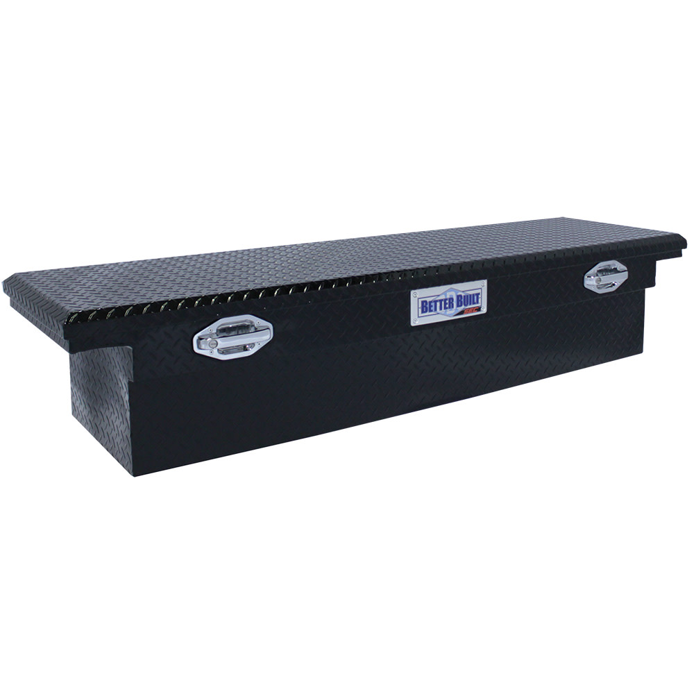 71 SEC Saddle Truck Tool Box， LOW PROFILE， GLOSS BLACK ;