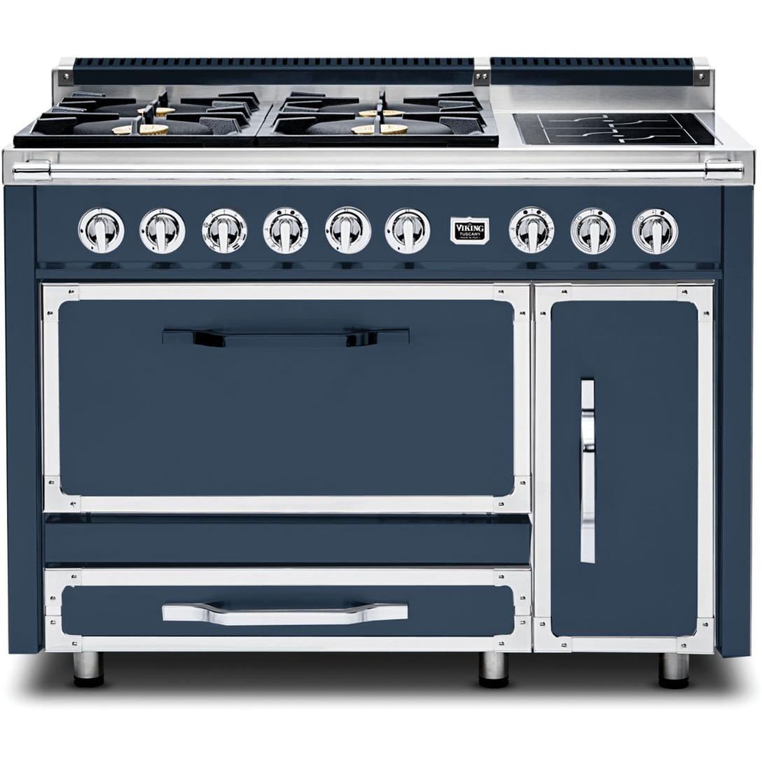 Viking 48-inch Freestanding Dual Fuel Range with True Convection Technology TVDR481-4ISB