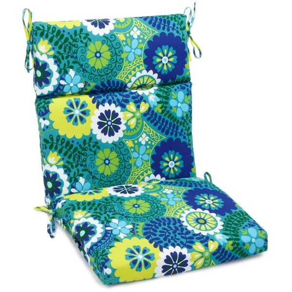 18-inch by 38-inch Three-section Outdoor Seat/Back Chair Cushion - 38