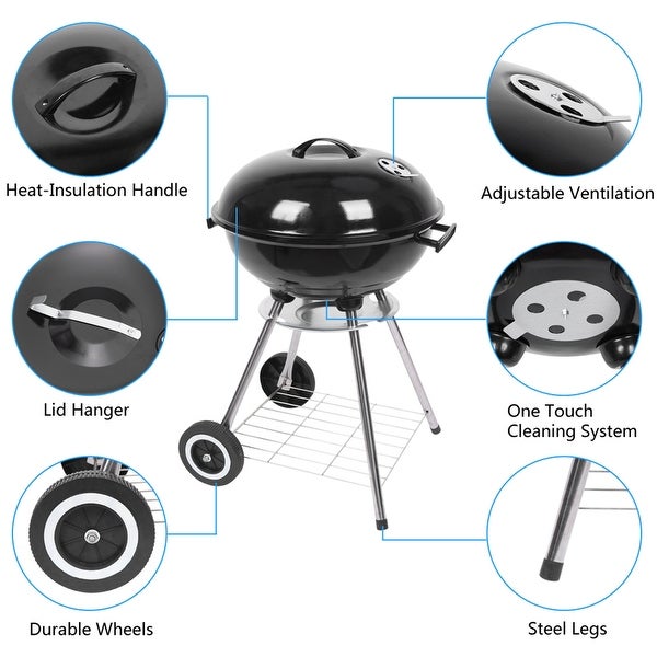 18 Inch Charcoal Stove Enamel BBQ Grill