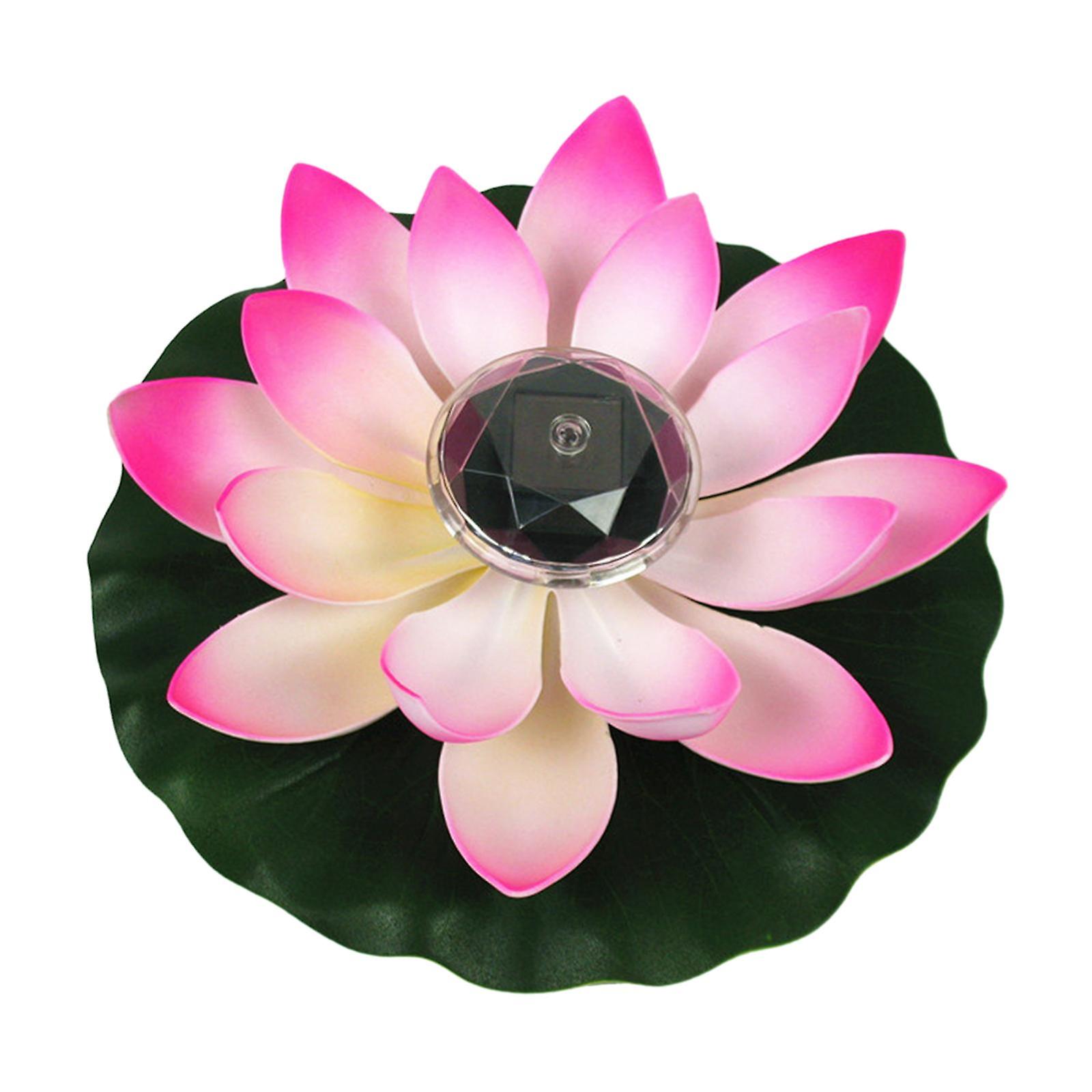 Floating Lotus Lights Waterproof Pool Artificial Lotus Pool Lights Pink