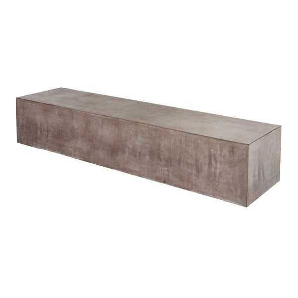 Perpetual Monolith Coffee Table in Slate Gray