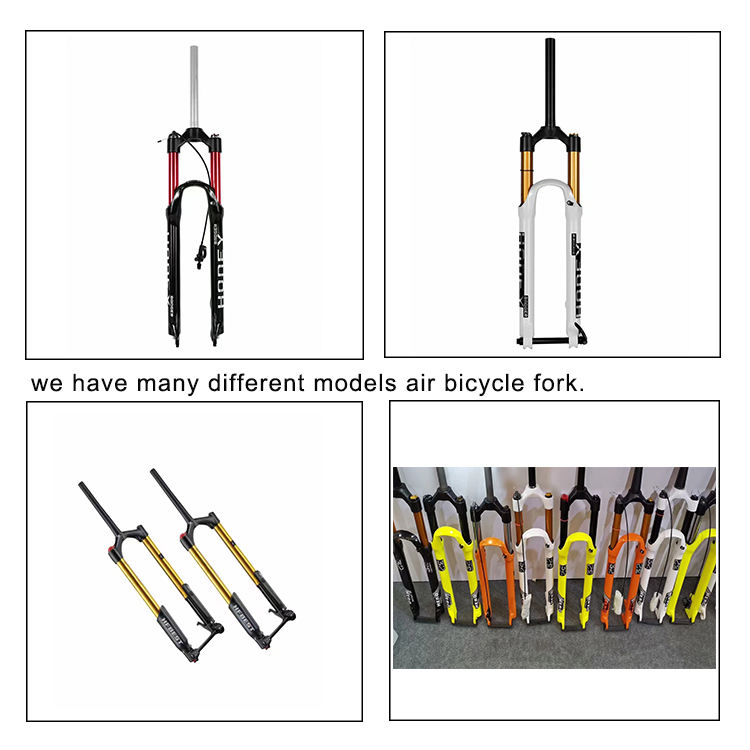 Cycling Accessories Mountain Bike 24 26 27 27.5 29 Inch 130mm  250mm Hi ten Steel Suspension Double Crown Bicycle Front Fork