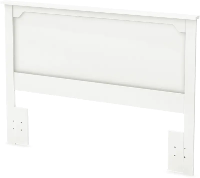 Fusion White Full-Queen Headboard - South Shore