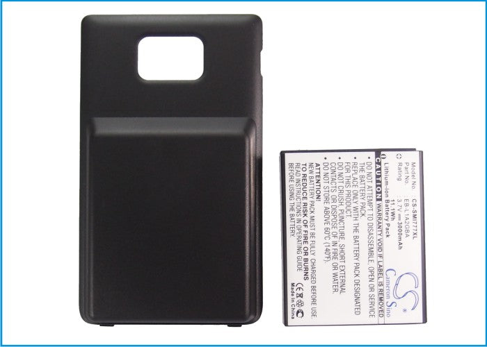 AtampT Galaxy S II Galaxy S2 3000mAh Replacement Battery BatteryClerkcom Mobile Phone