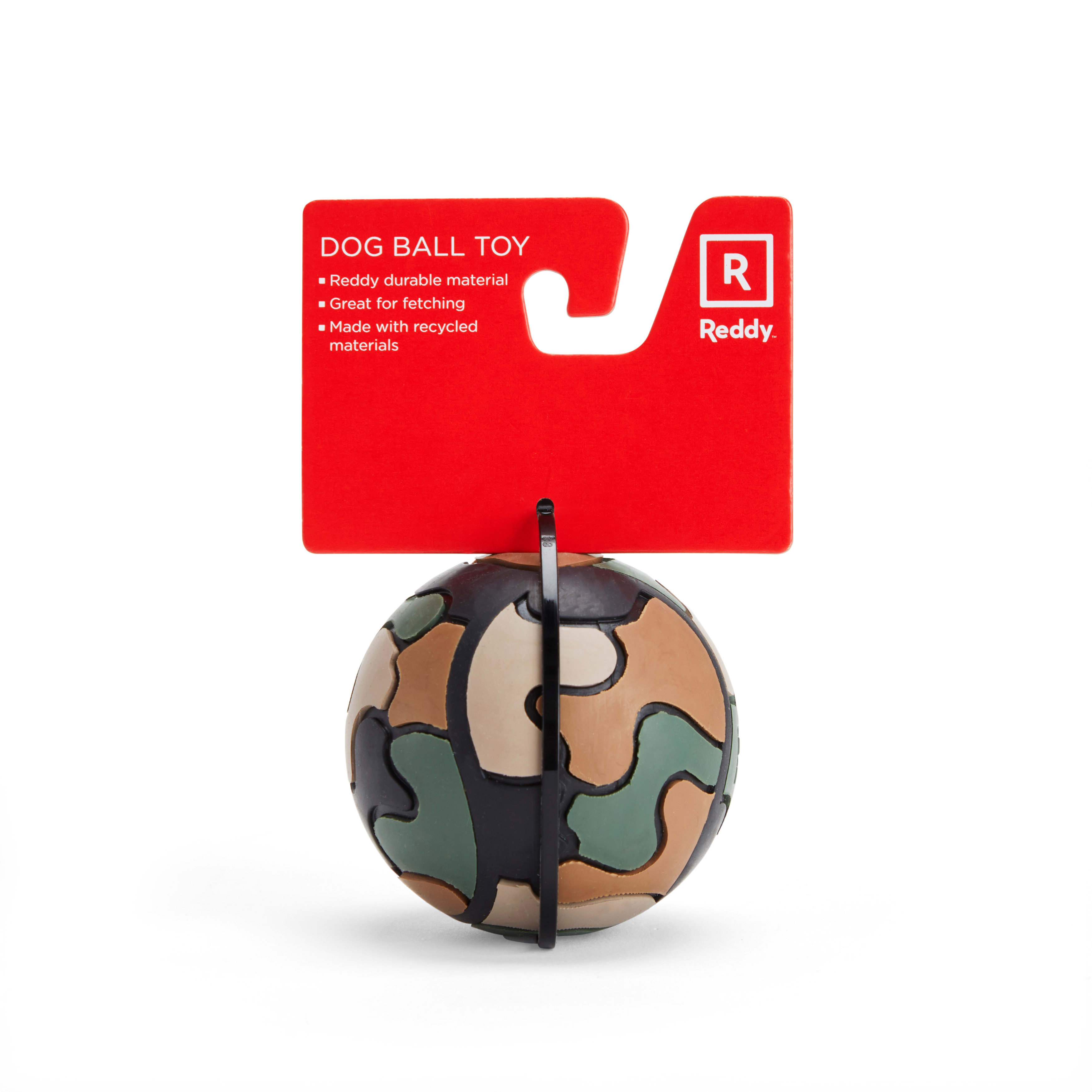 Reddy Camo Ball Dog Toy