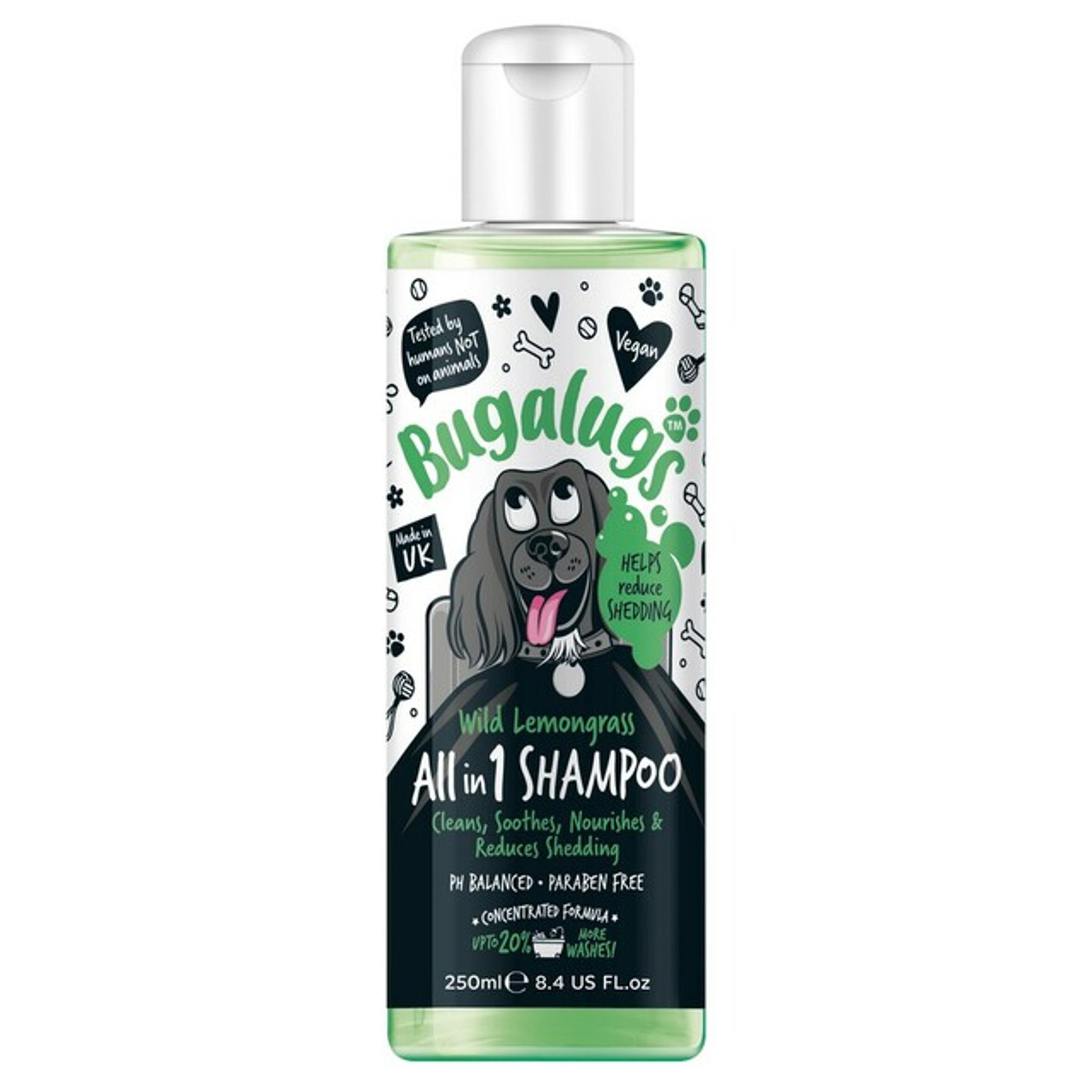 Bugalugs All In One Shed Control Shampoo For Dogs 250 ml