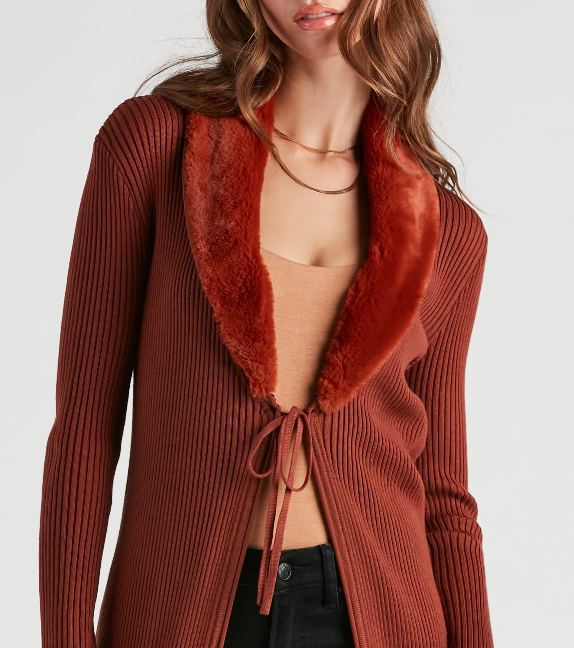 Forever Fabulous Faux Fur Knit Duster