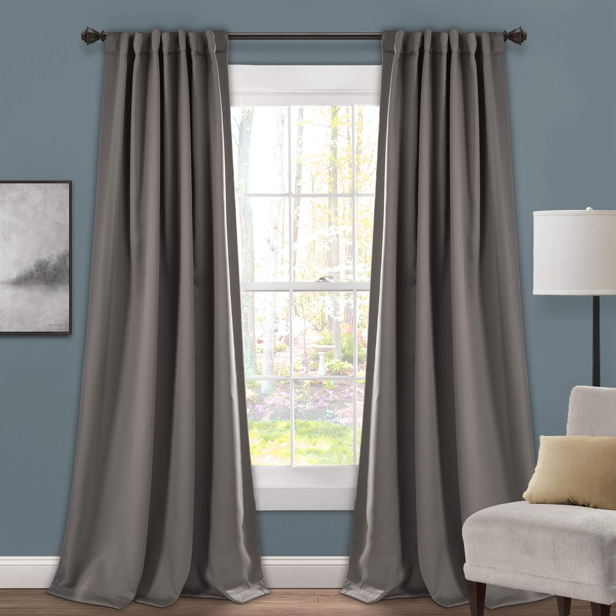 Insulated Back Tab Blackout Curtain Panel Set