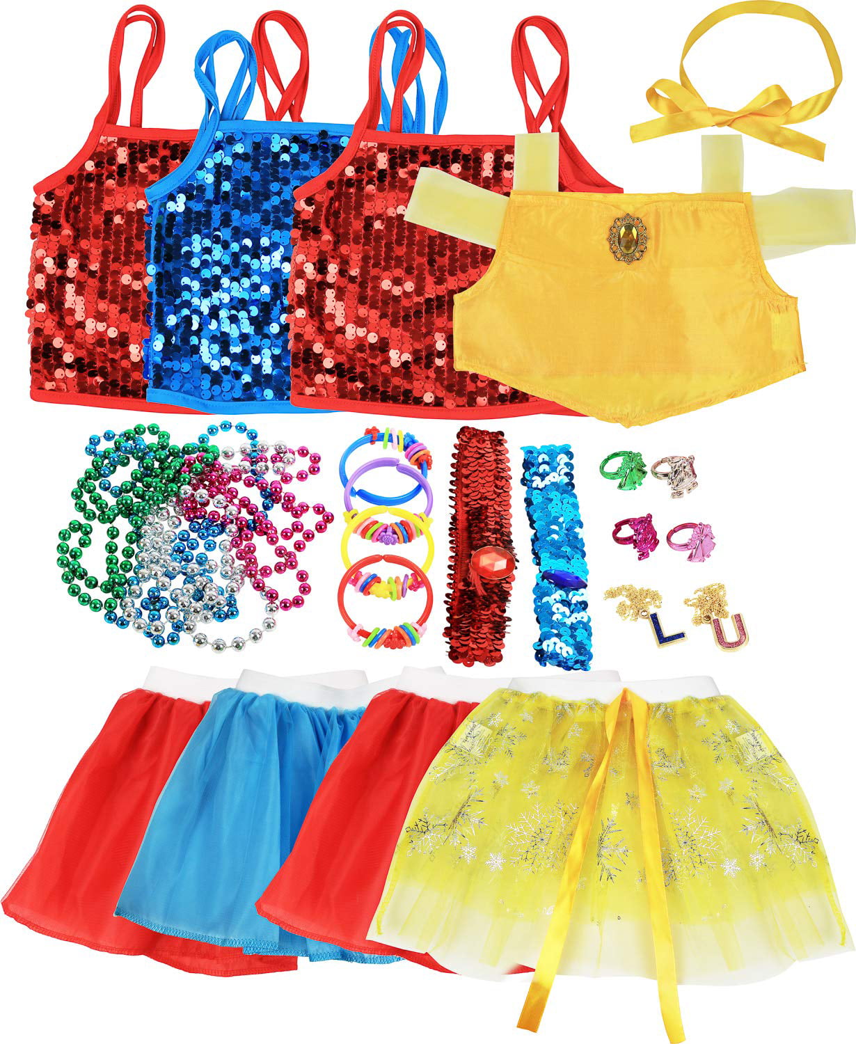 Click N' Play Everyday Fancy-Dress Costumes for Child， Little Girls S (4-6) (Set 25)