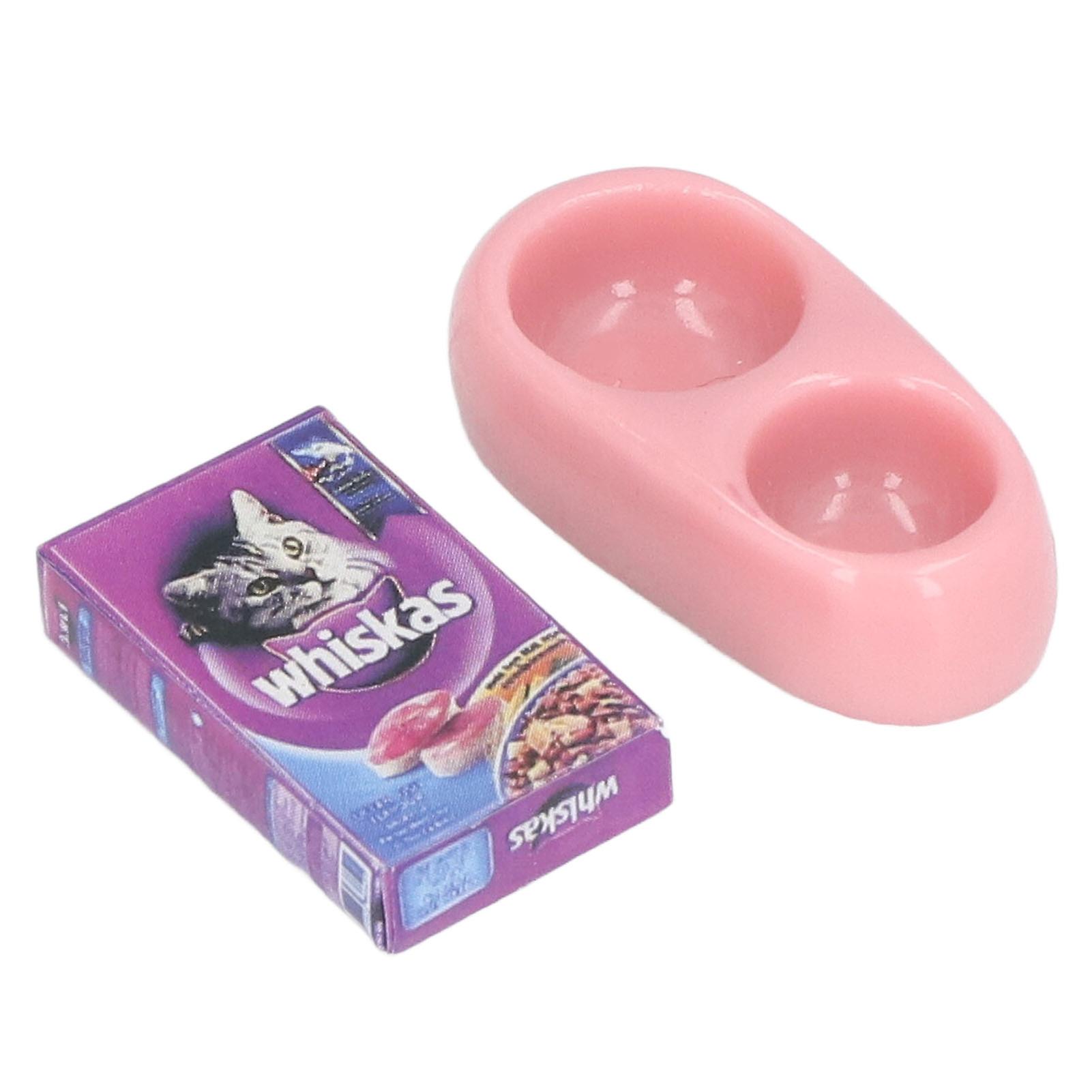 Mini Pet Food Model 1:12 Simulation Life Scene Vivid Delicate Miniature Cat Dog Food Dollhouse Accessoriescat Food