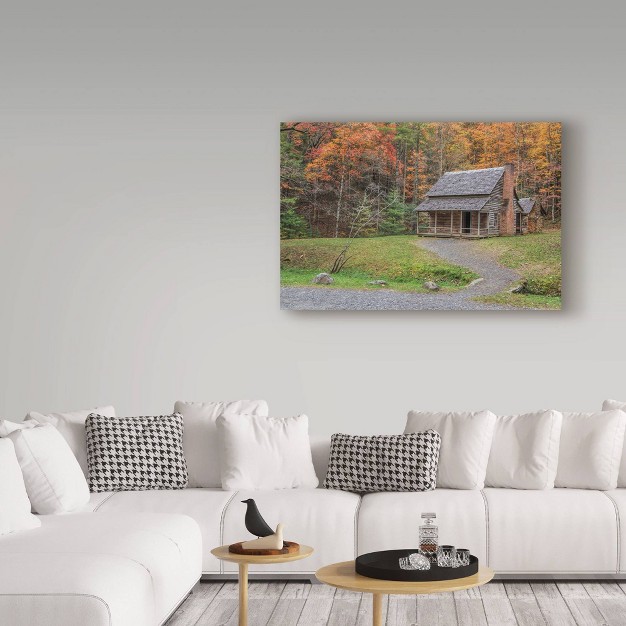 X 24 quot Smokies Cabin By Galloimages Online Trademark Fine Art